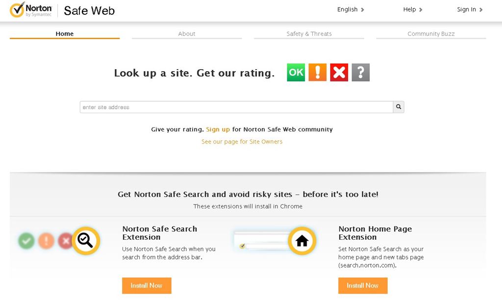 リファラスパムを開く前に！Webサイト(URL)をチェックしよう｜ノートンセーフウェブ(Norton Safe Web, from Symantec)