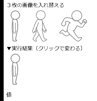 【Javascript】マウスをクリックして画像を切り替える方法