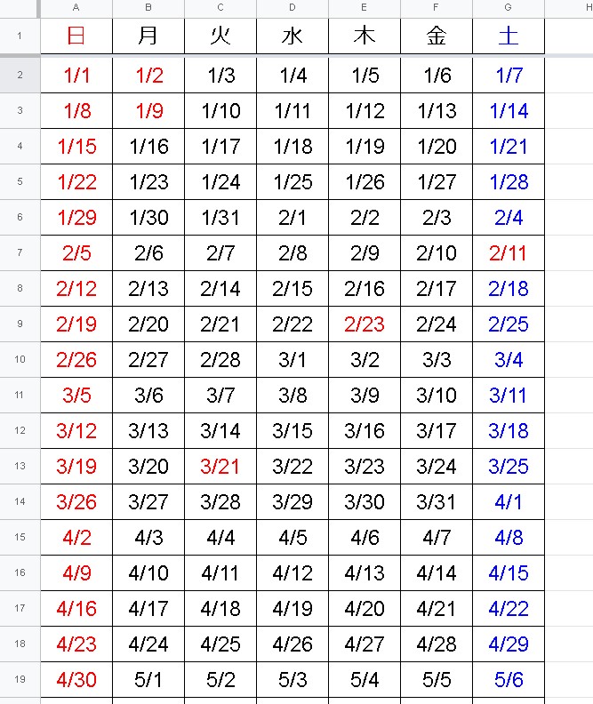 【FLATTEN関数】表のデータを一気に一列に並べる関数（スプレッドシート）
