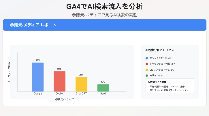 GA4で見るAI検索流入分析ガイド：データから見えるビジネスチャンス