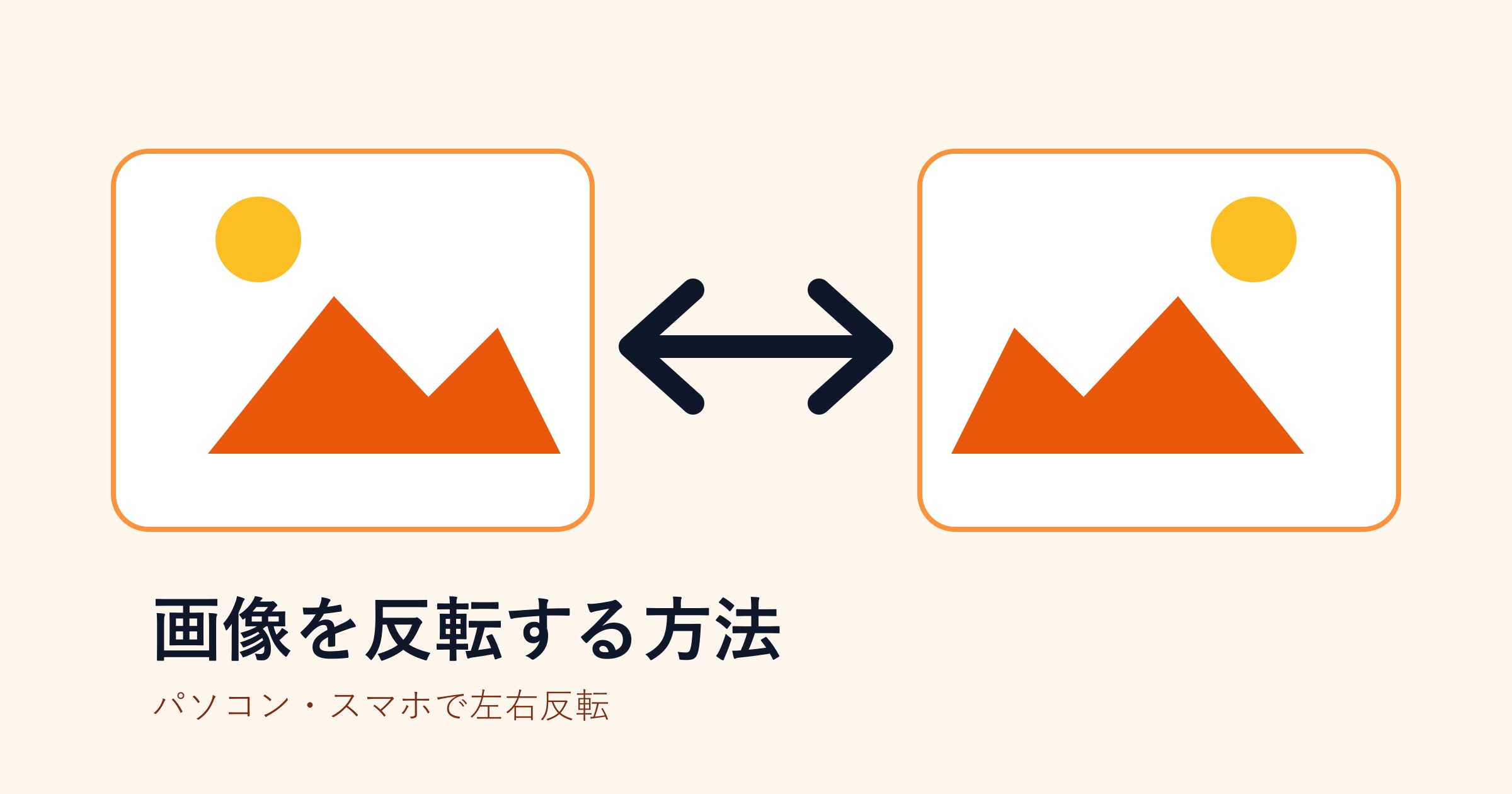 画像を反転する方法｜パソコン・スマホで左右反転する簡単手順